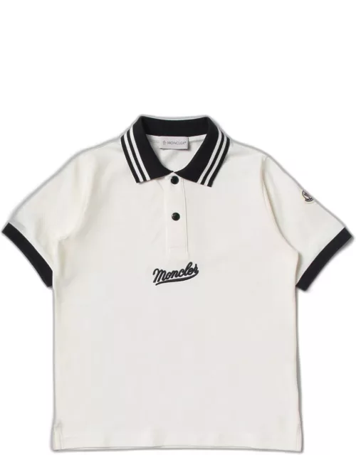 Moncler cotton polo shirt with logo