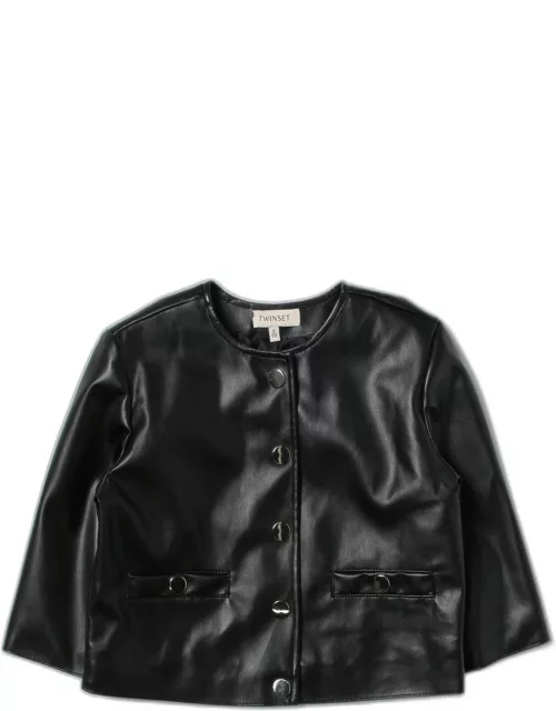 Twinset jacket in synthetic leather