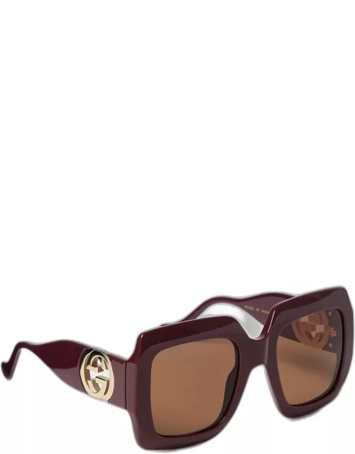 Sunglasses GUCCI Woman color Brown
