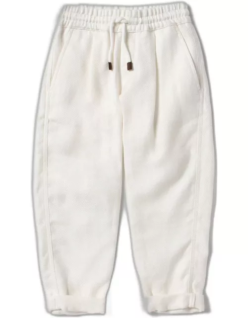 Brunello Cucinelli pants in cotton and linen blend