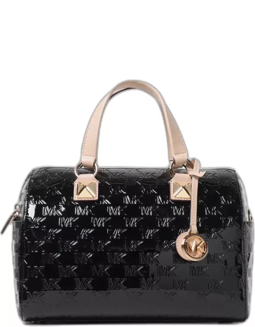 Michael Kors Grayson patent leather bag with all-over MK monogra