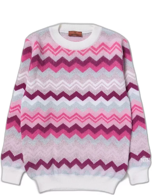 Missoni sweater in wool blend with zig-zag pattern