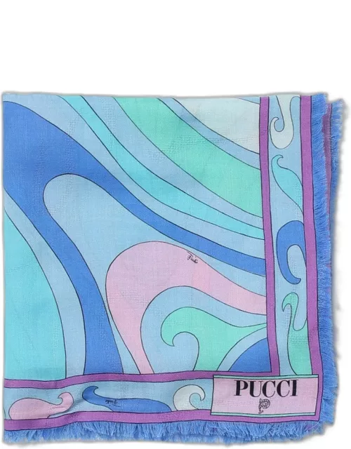 Neck Scarf EMILIO PUCCI Woman color Gnawed Blue