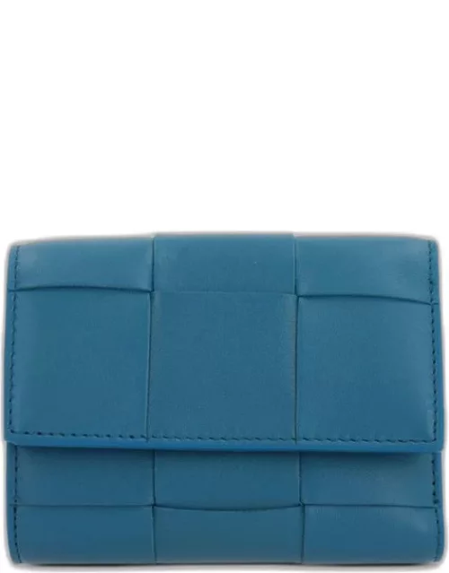 Wallet BOTTEGA VENETA Woman color Blue