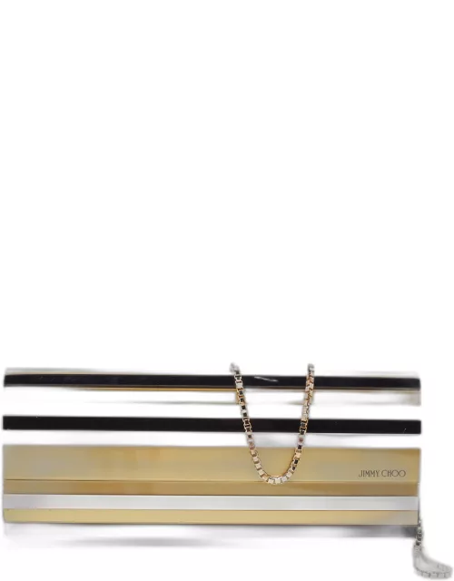 Jimmy Choo Tri Color Acrylic and Leather Sweetie Chain Clutch