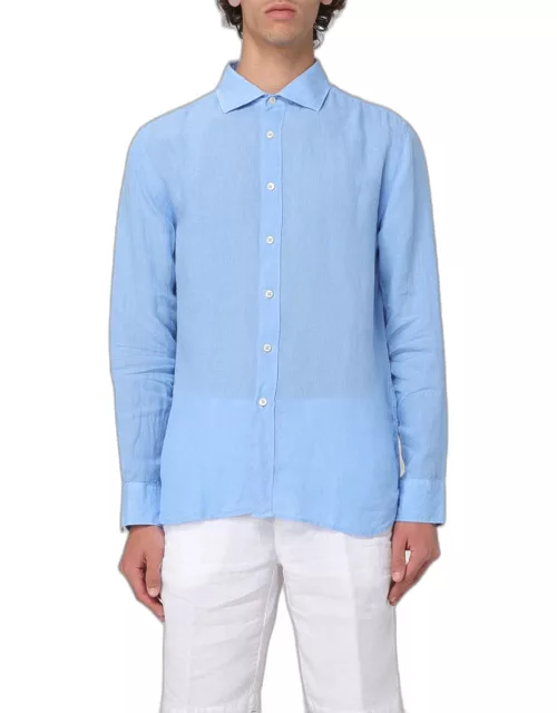 Shirt 120% LINO Men color Blue