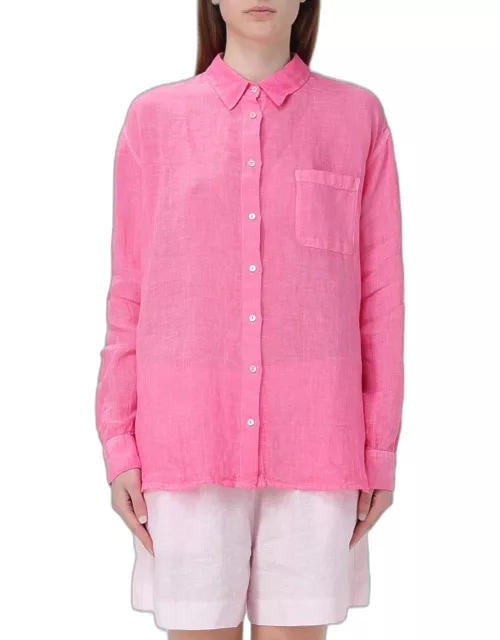 Shirt 120% LINO Woman color Fuchsia
