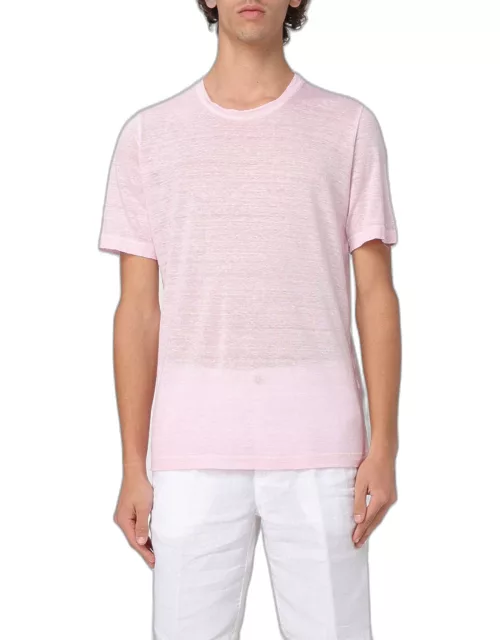 T-Shirt 120% LINO Men color Pink