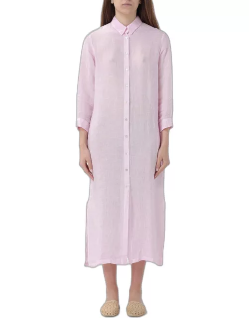 Dress 120% LINO Woman color Pink