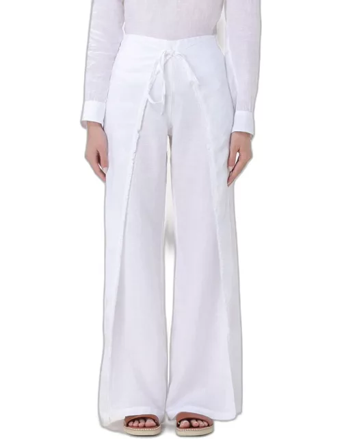 Pants 120% LINO Woman color White