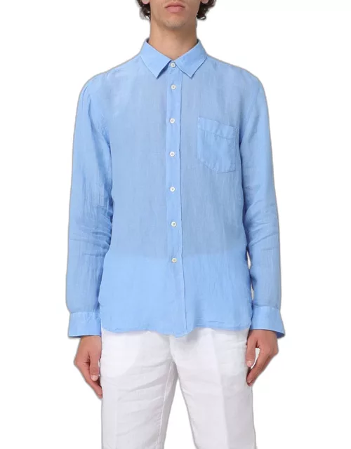 Shirt 120% LINO Men color Blue