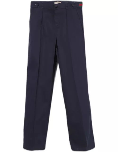 Gucci cotton pants with Web detai