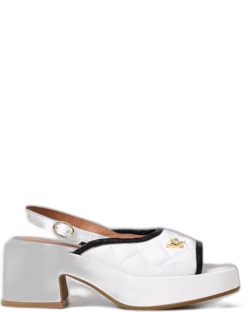 Heeled Sandals VIA ROMA 15 Woman color White