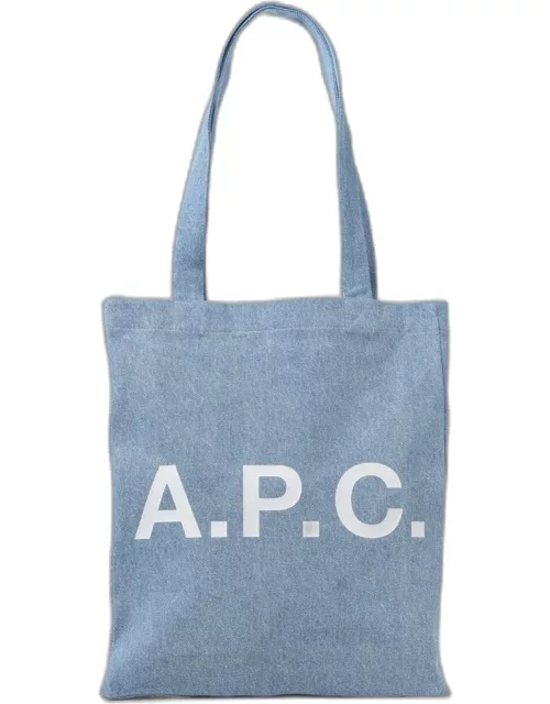 Tote Bags A. P.C. Woman color Gnawed Blue