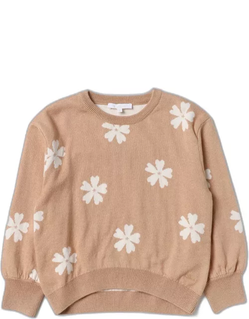 Chloé sweater in organic cotton and jacquard woo