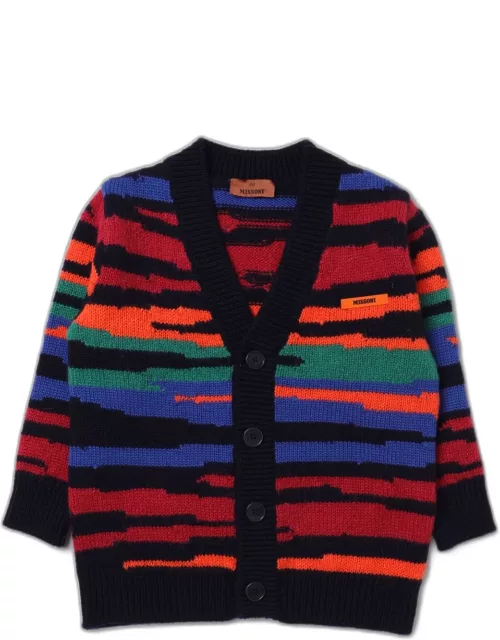 Missoni cardigan in wool blend with jacquard pattern