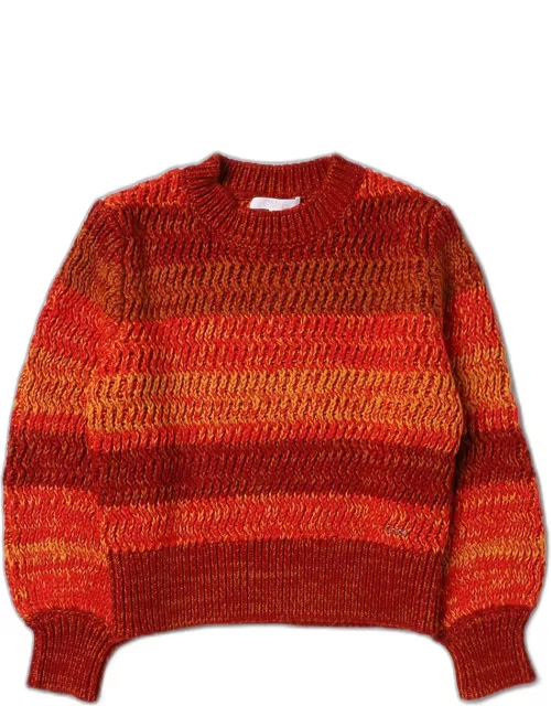 Chloé sweater in cotton and tricot woo
