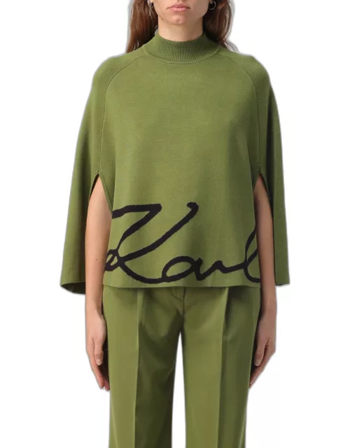 Cape KARL LAGERFELD Woman color Green