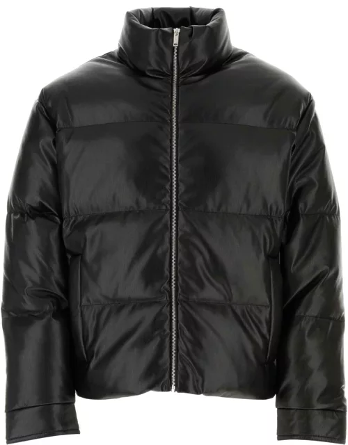 Nanushka Black Synthetic Leather Marron Down Jacket
