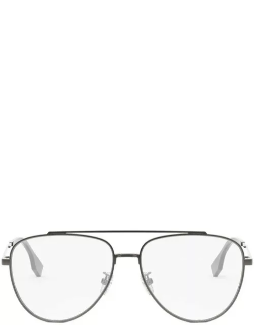 Fendi Eyewear Aviator Frame Glasse