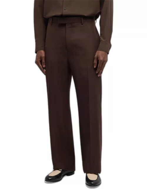 Men's Relaxed-Fit Wool Dress Pant