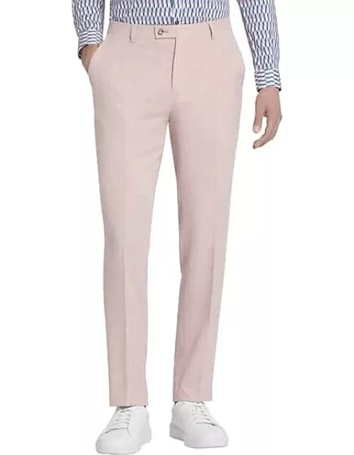 Paisley & Gray Men's Slim Fit Suit Separates Solid Pants Pink