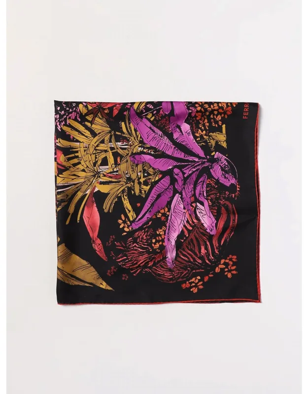 Ferragamo silk scarf with Jungle print