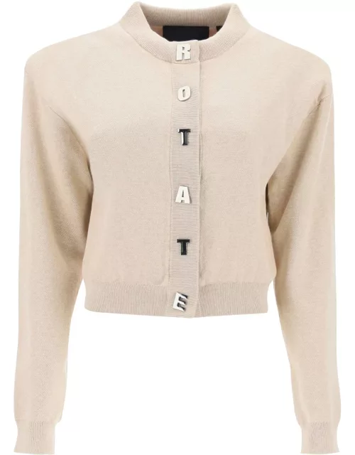 ROTATE structured knit cardigan in italian