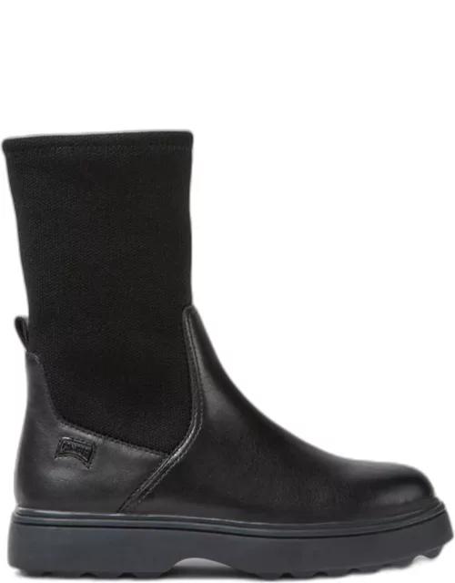 Camper Norte boots in leather and stretch fabric