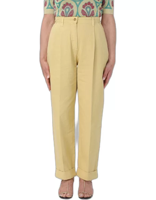Pants ETRO Woman color Yellow