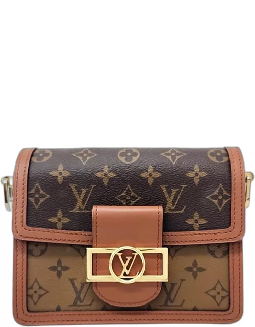 Louis Vuitton Brown Monogram Canvas Mini Dauphine Shoulder Bag