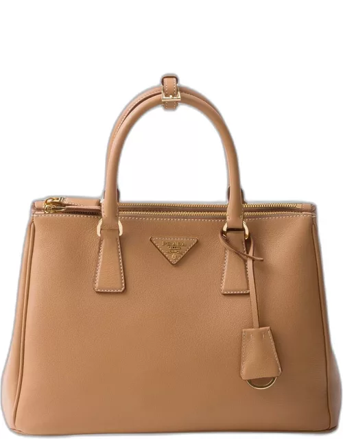 Galleria Grain Leather Top-Handle Bag