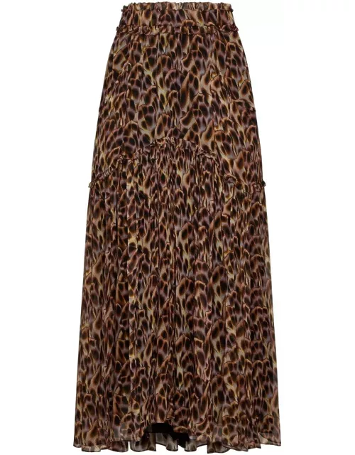 Marant Étoile Veronique Pleated Midi Skirt