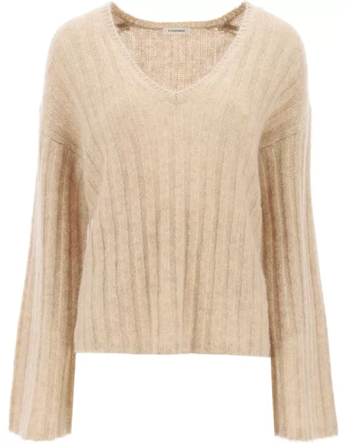 BY MALENE BIRGER cimone sweater in flat-ribbed knit