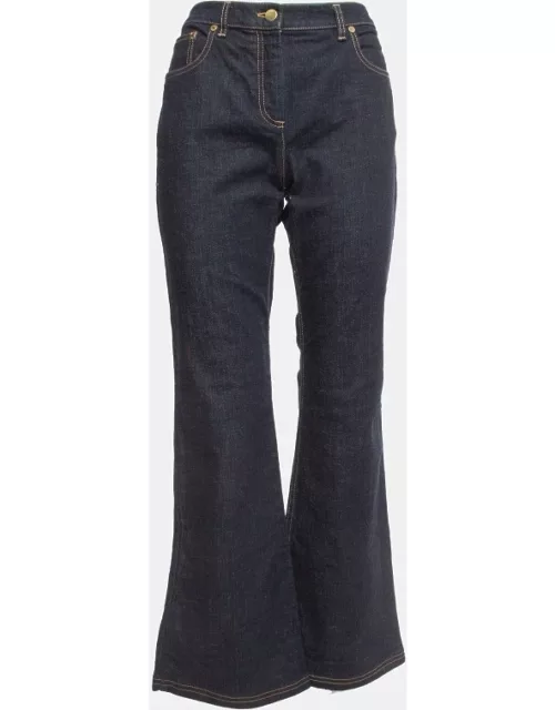 Dior Navy Blue Denim Flared Jeans M Waist 32"