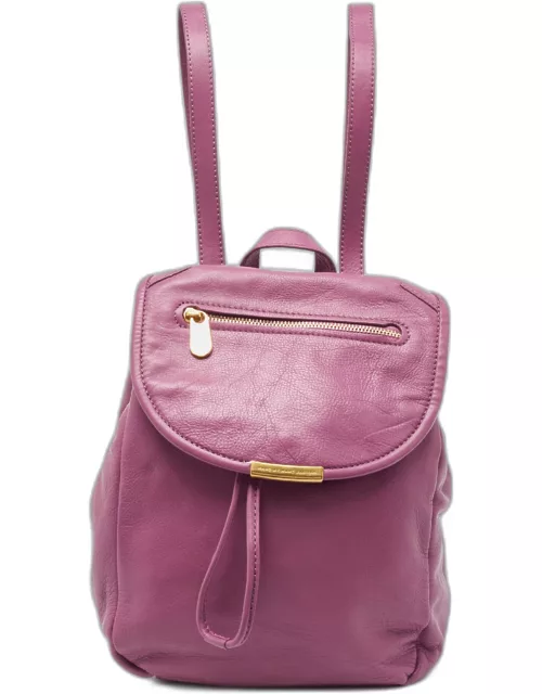 Marc by Marc Jacobs Purple Leather Backpack
