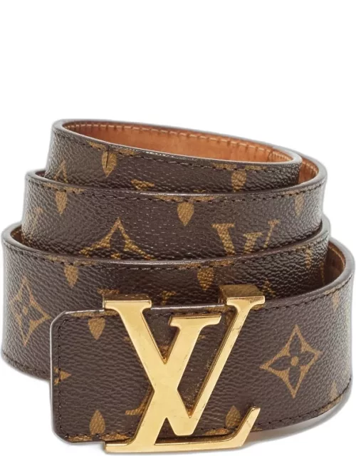 Louis Vuitton Monogram Canvas LV Initiales Belt 85C
