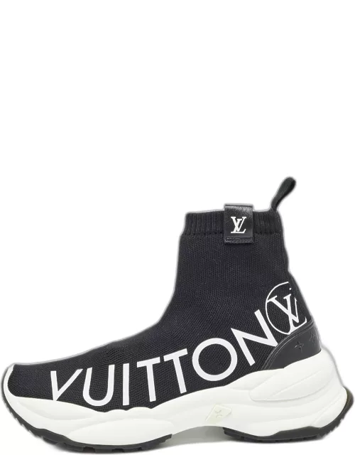 Louis Vuitton Black Knit Fabric Sock Sneaker