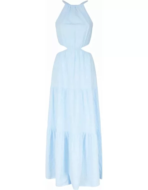 MC2 Saint Barth Long Dress With Halter Neckline And Cut-out On The Side