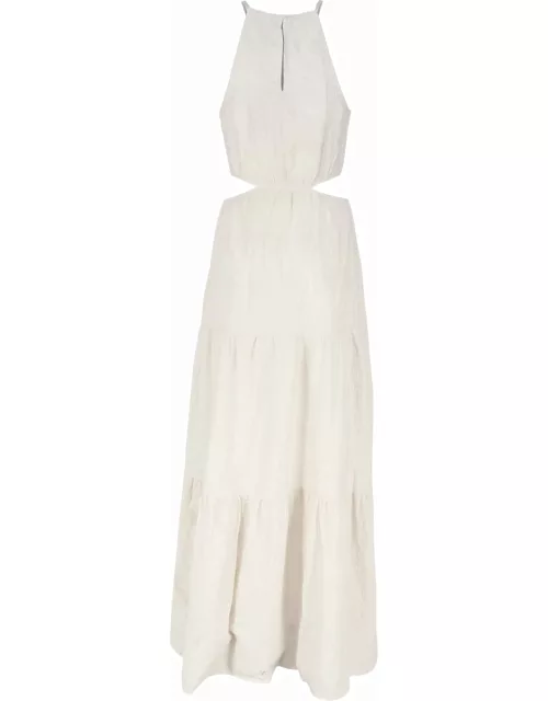 MC2 Saint Barth Long Dress With Halter Neckline And Cut-out On The Side