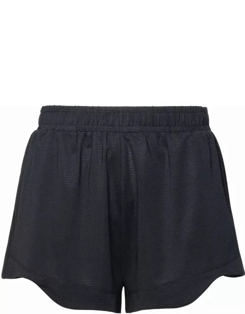 Ganni active Shorts In Black Recycled Polyester Blend