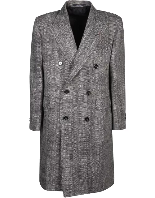 Tagliatore Flap-pocketed Double-breasted Coat