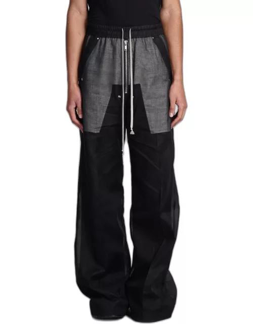 Rick Owens Wide Bela Pants Pants In Black Cotton