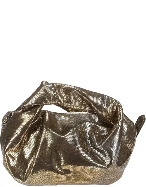Dries Van Noten Metallic Effect Zip-up Clutch Bag