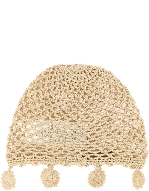 Alanui Sand Crochet Love Letter To India Hat