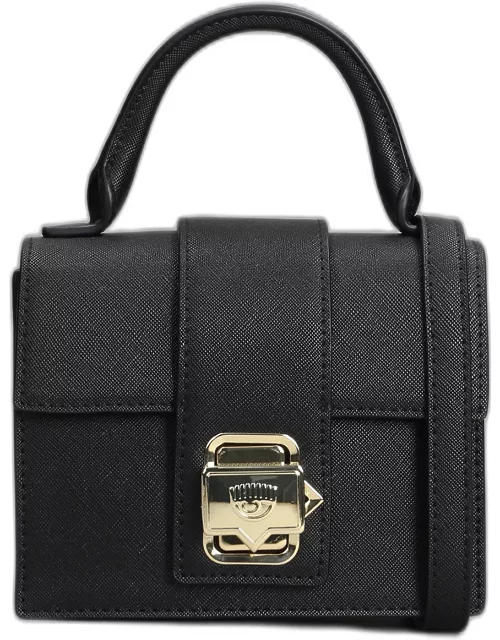 Chiara Ferragni Shoulder Bag In Black Faux Leather