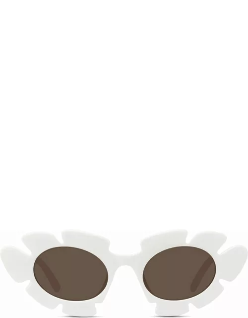 Loewe Lw40088u - White Sunglasse