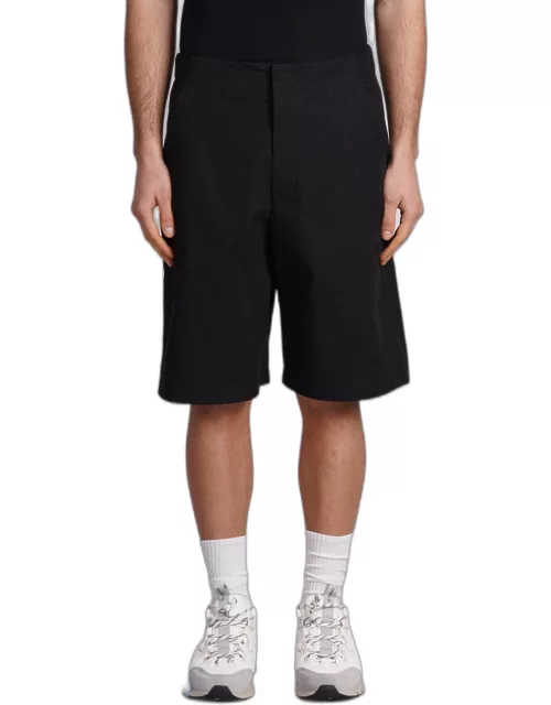 OAMC Vapor Shorts In Black Cotton