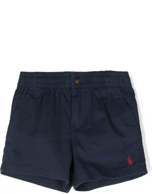 Ralph Lauren Prepster Polo Twill Flex Abrasion Shorts In Navy Blue