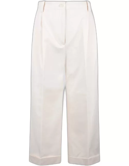 Maison Kitsuné Double Pleats Cropped Pant